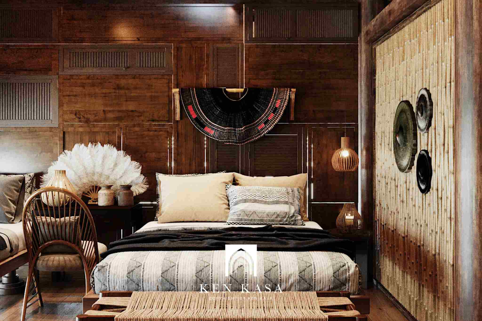 Mẫu thiết kế homestay nhà phố phong cách rustic 